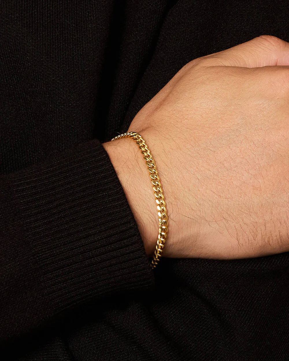 Pulseira Lacraia 4mm | Fecho Duplo