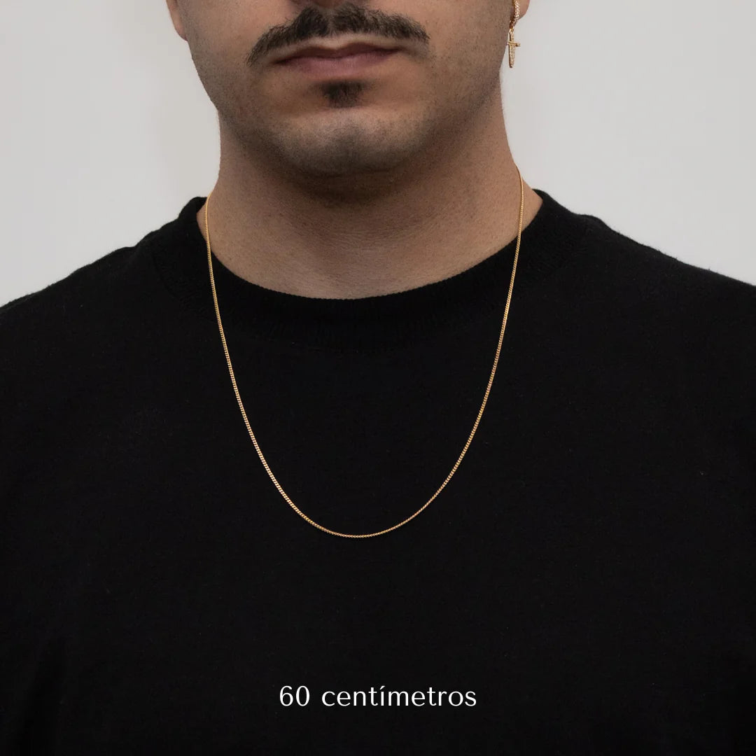 Corrente Grumet 1,5mm Banhado a Ouro 24k