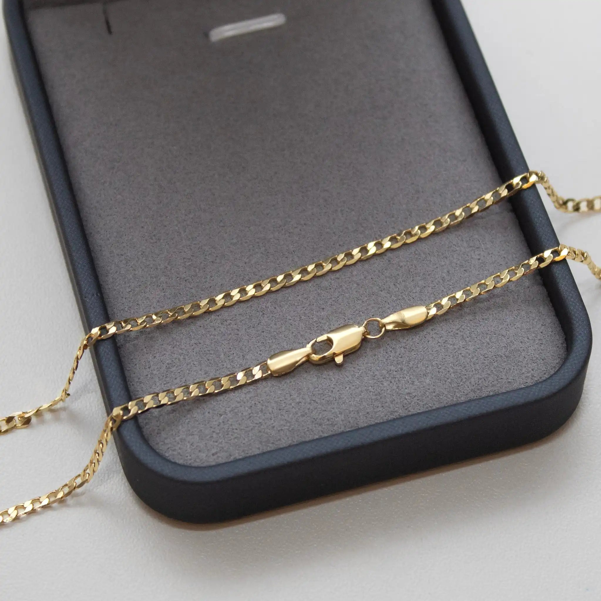 Corrente Grumet Escama 2mm Banhado a Ouro 24k