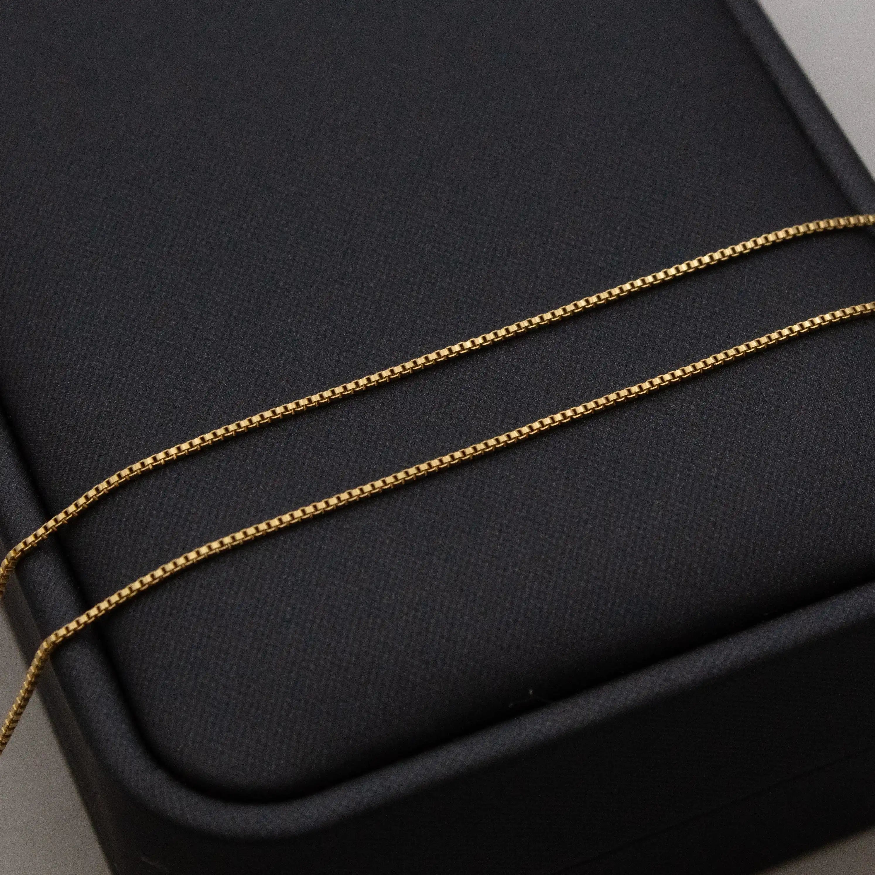 Corrente Veneziana 1mm Banhado a Ouro 24k