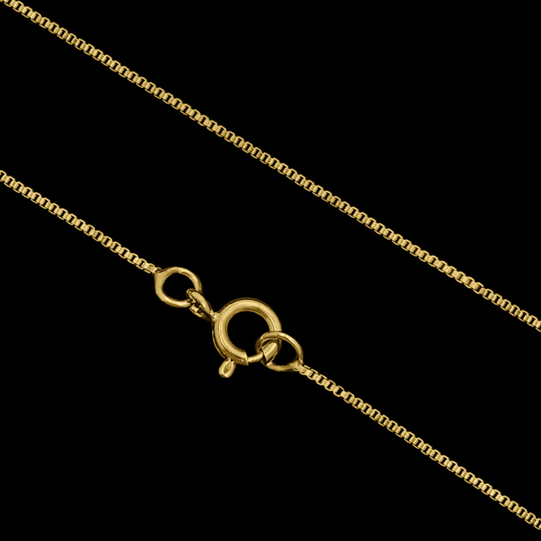 Corrente Veneziana 1mm Banhado a Ouro 24k