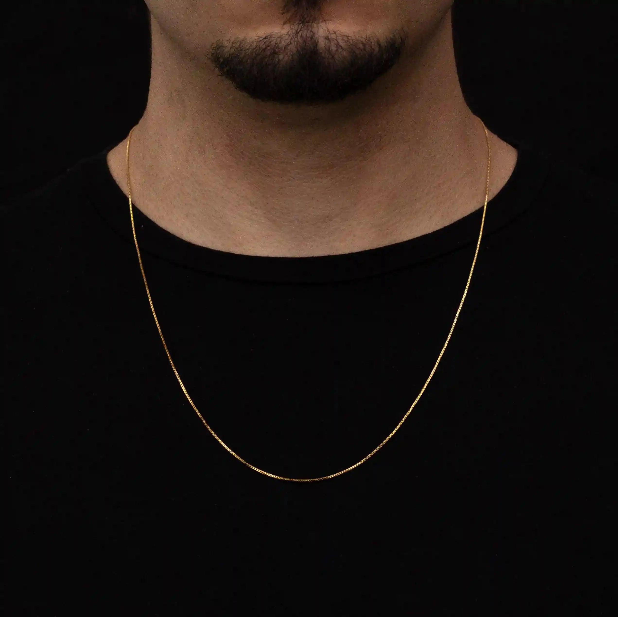 Corrente Veneziana 1mm Banhado a Ouro 24k