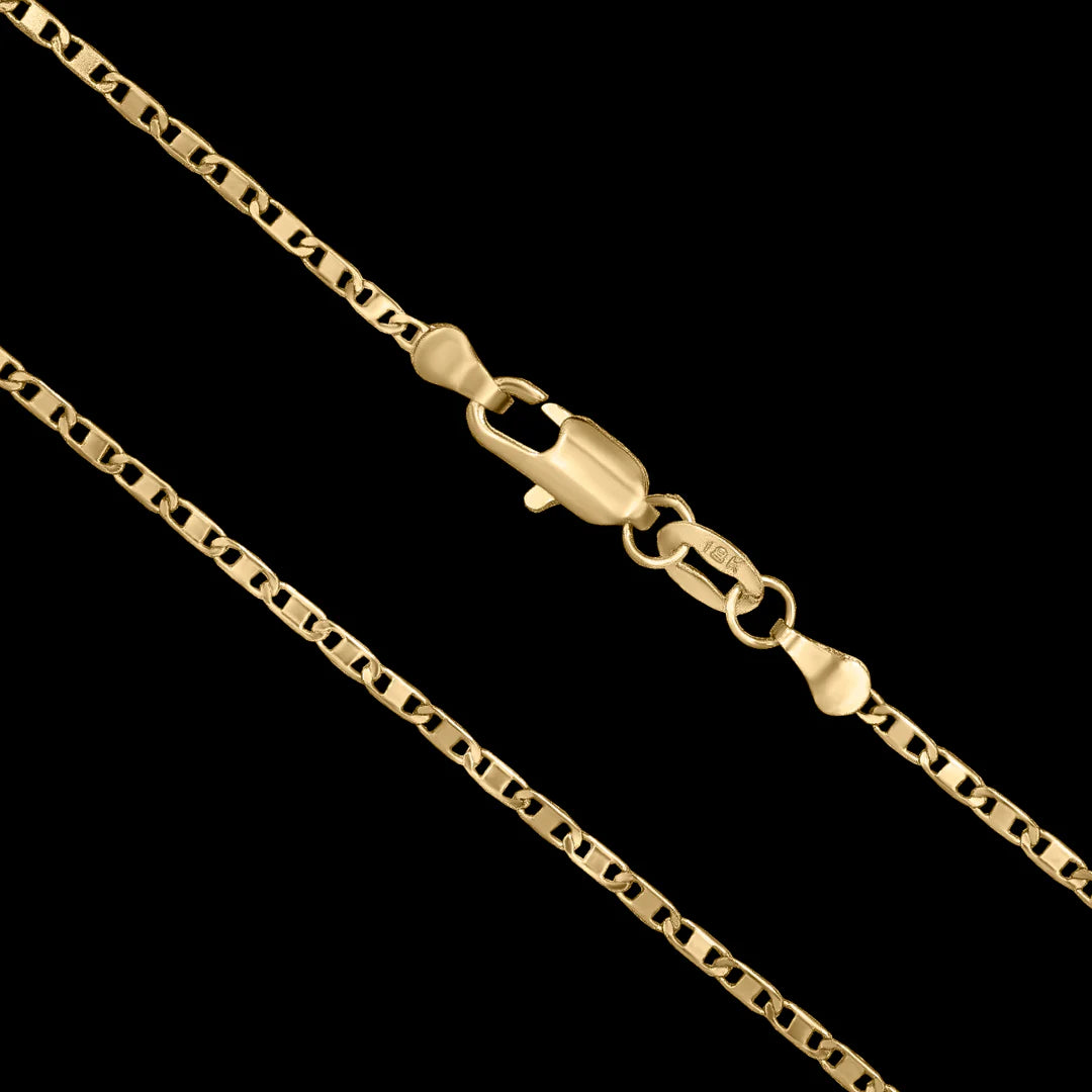 Corrente Piastrine 2mm Banhado a Ouro 24k