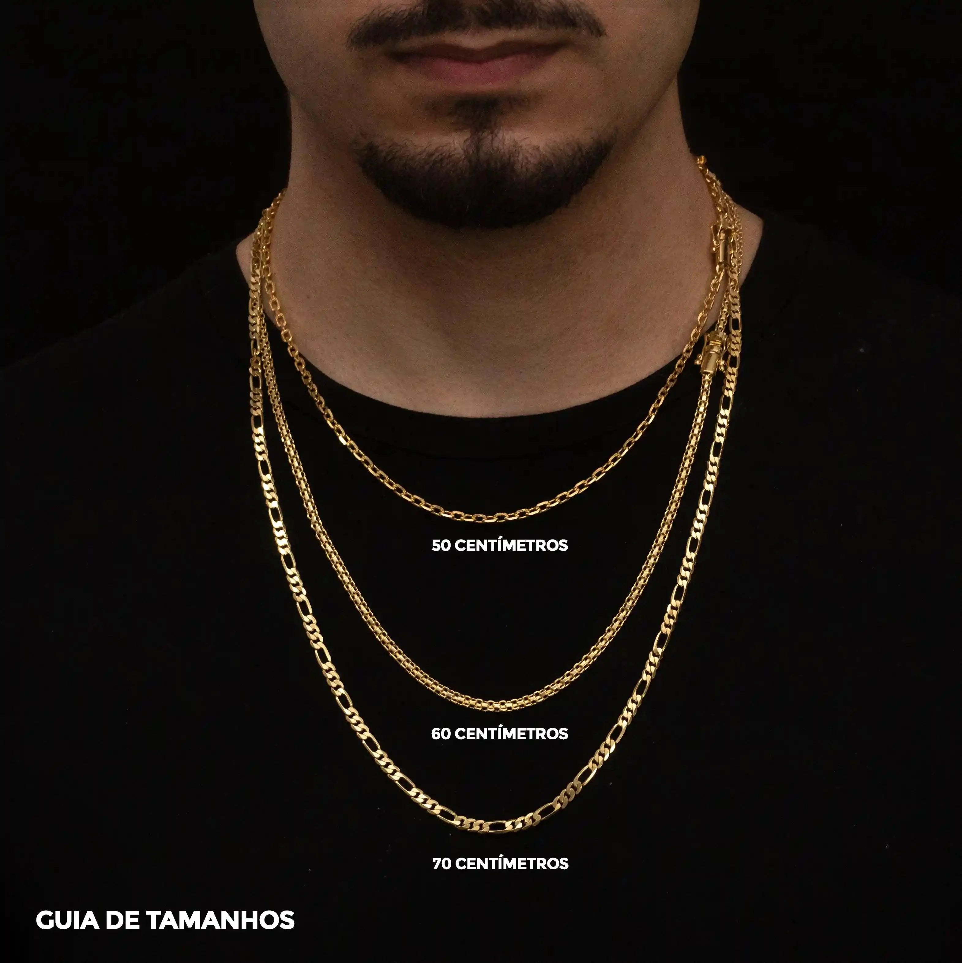 Corrente Piastrine 4mm Banhado a Ouro 24k