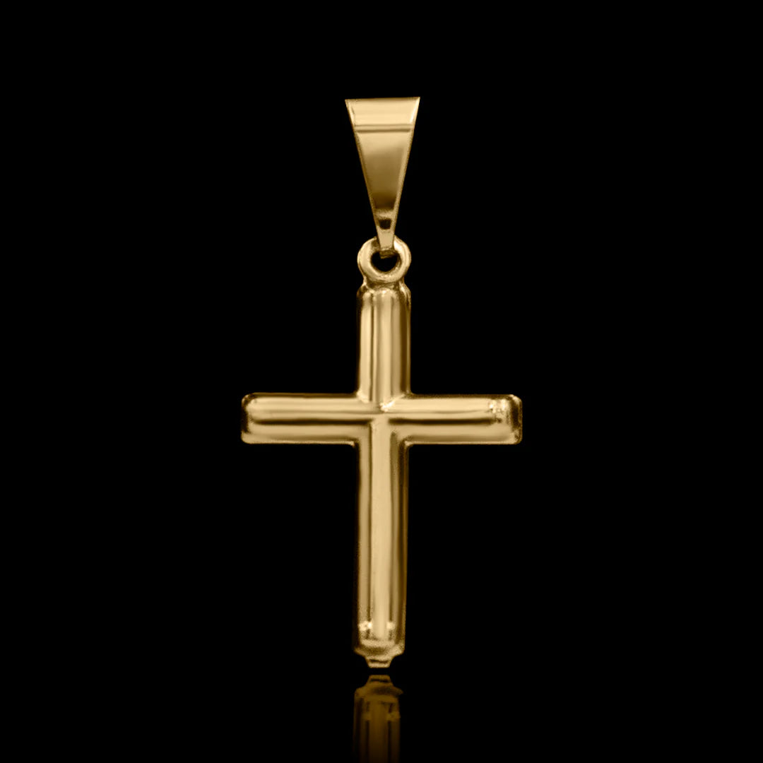 Pingente Cruz Ocado Banhado a Ouro 24k
