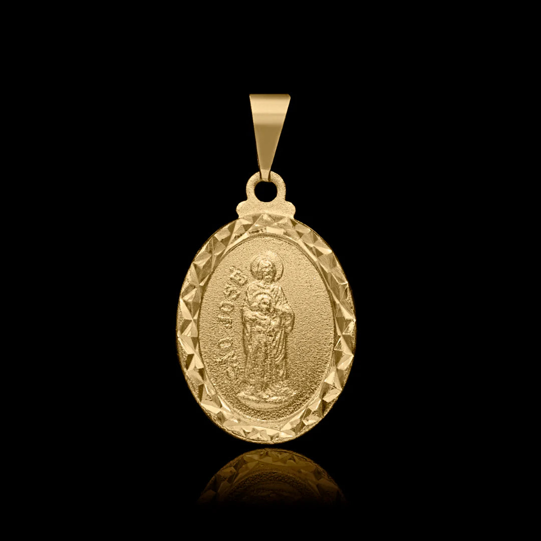 Pingente São José Banhado a Ouro 24k