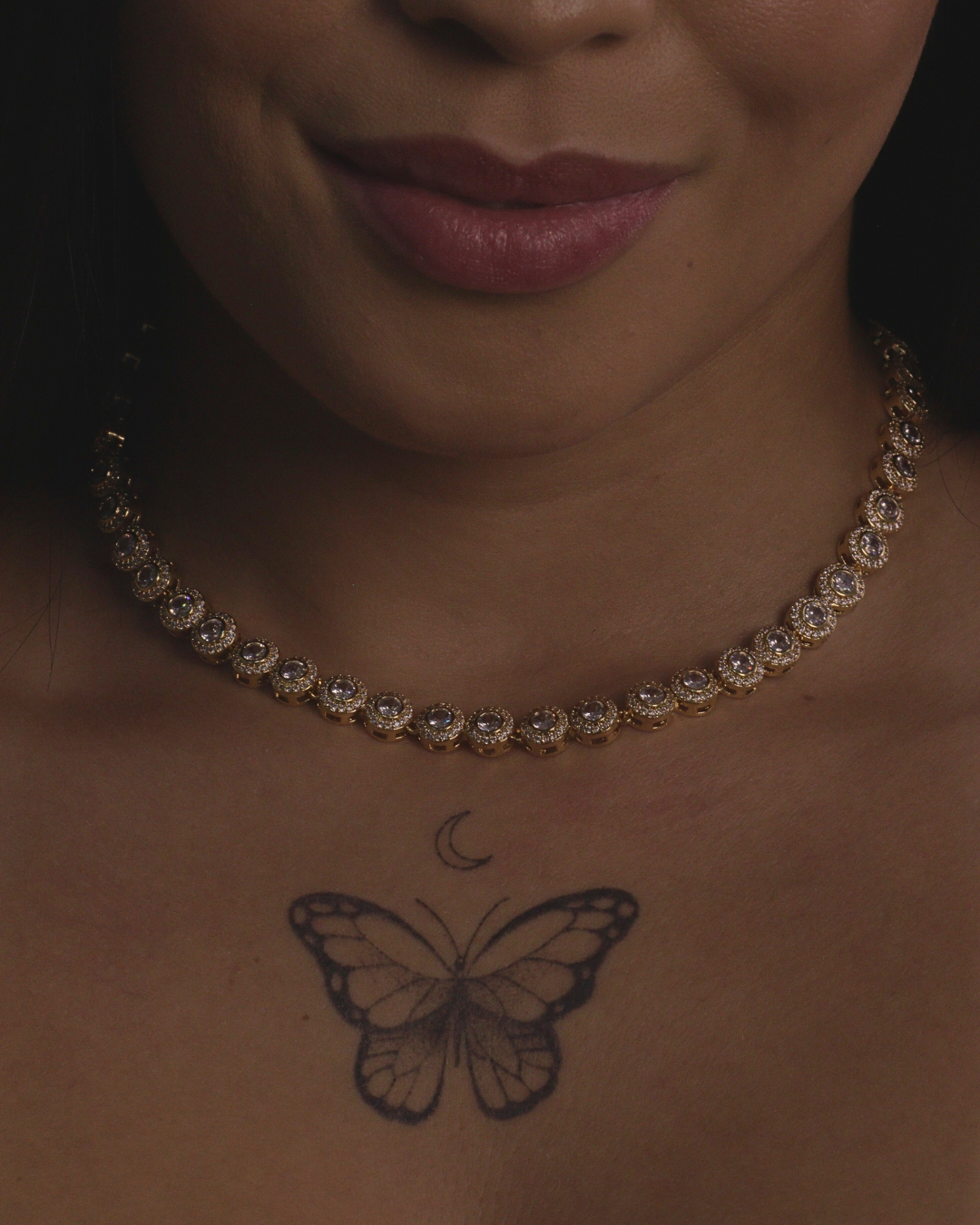 Conjunto Blessed Zircônia Ouro 24k - Riviera Luxo