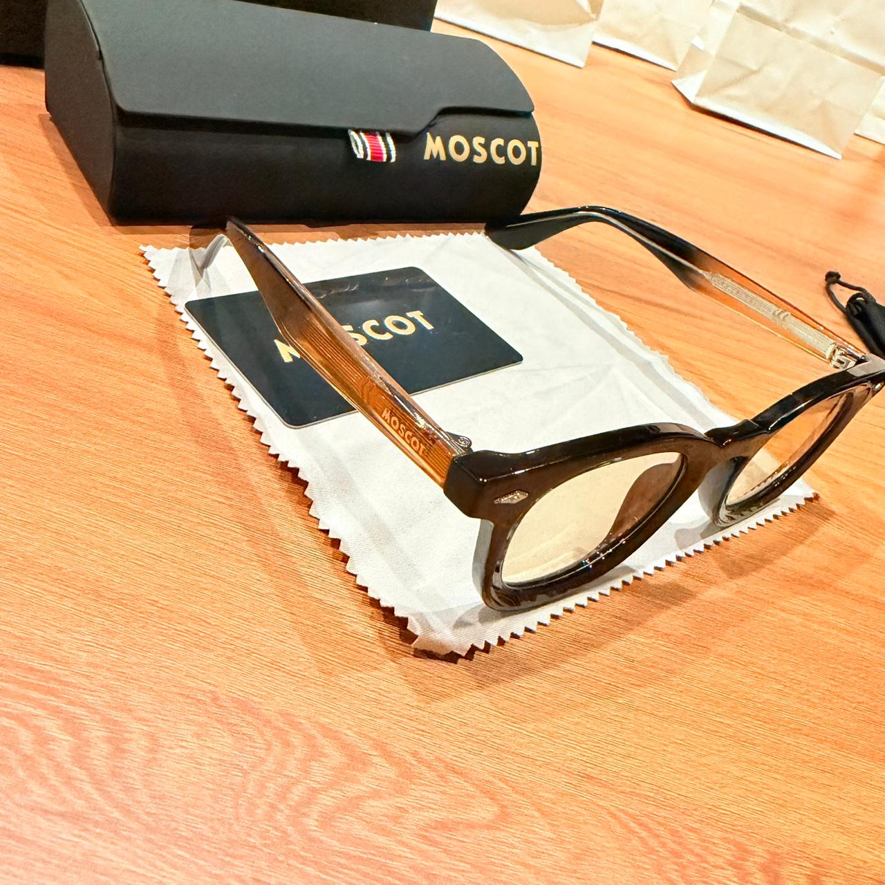 Oculos Moscot Lemtosh Black Amber