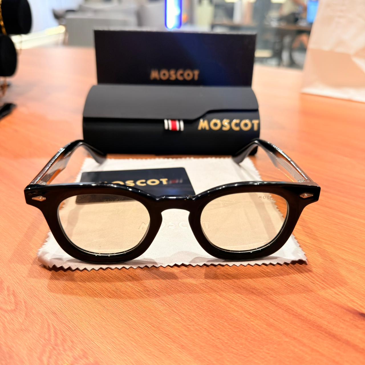 Oculos Moscot Lemtosh Black Amber