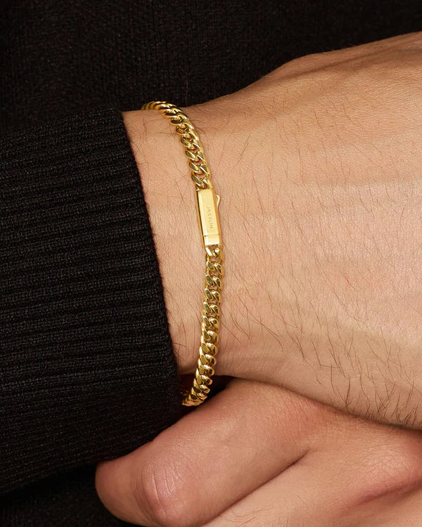 Pulseira Lacraia 4mm | Fecho Duplo
