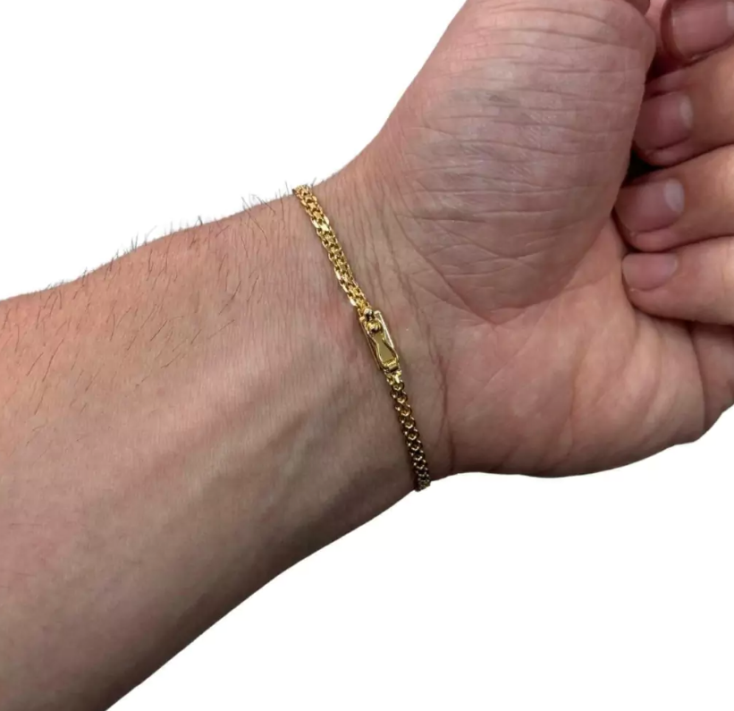 Pulseira Cadeado duplo 2,5mm