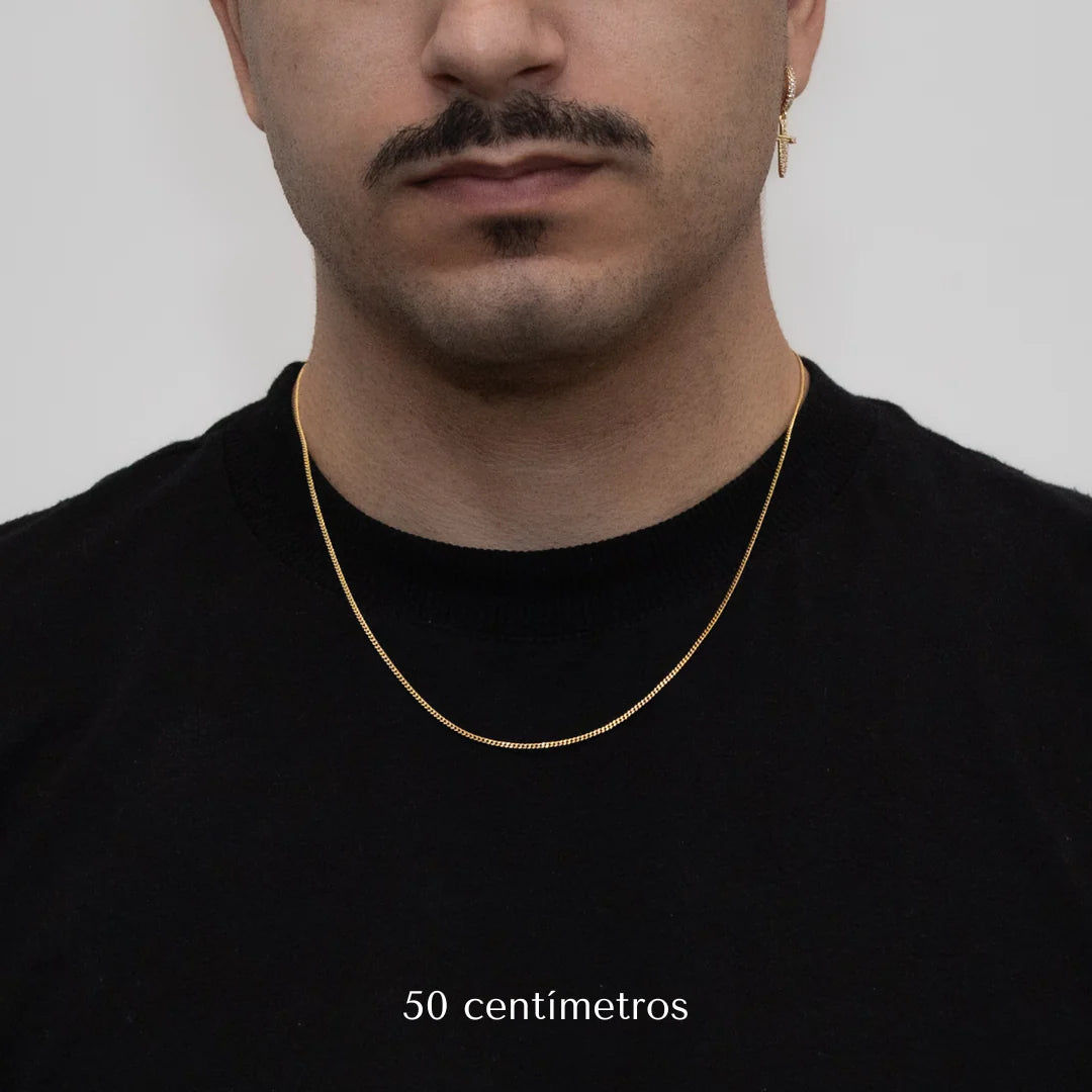 Corrente Grumet 1,5mm Banhado a Ouro 24k