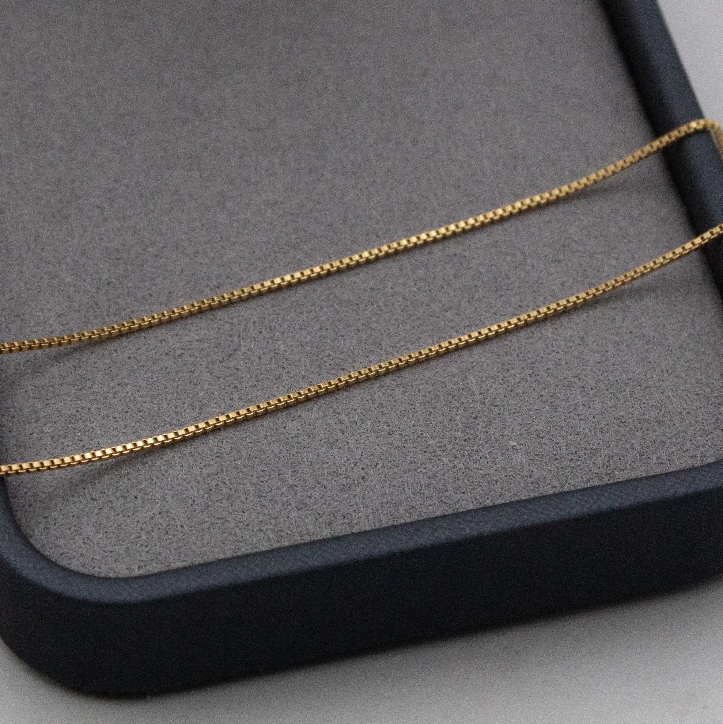 Corrente Veneziana 1mm Banhado a Ouro 24k
