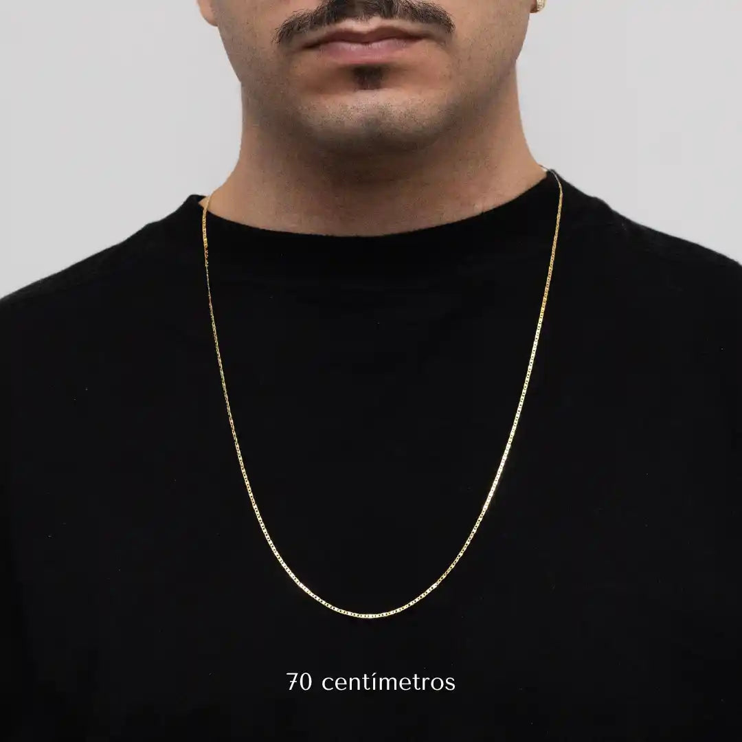 Corrente Piastrine 2mm Banhado a Ouro 24k