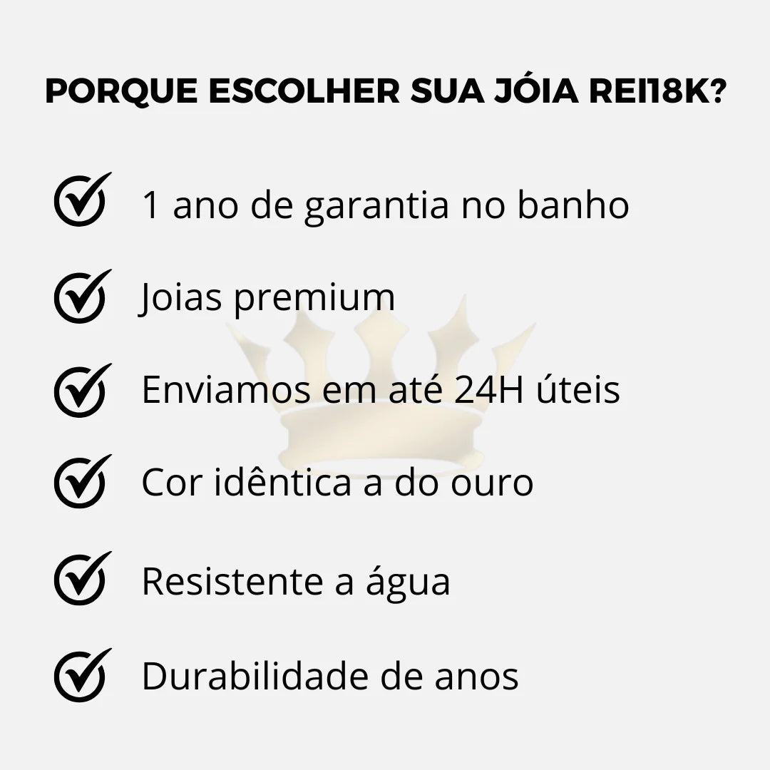 Corrente Cuban 4mm banhado a ouro 24k