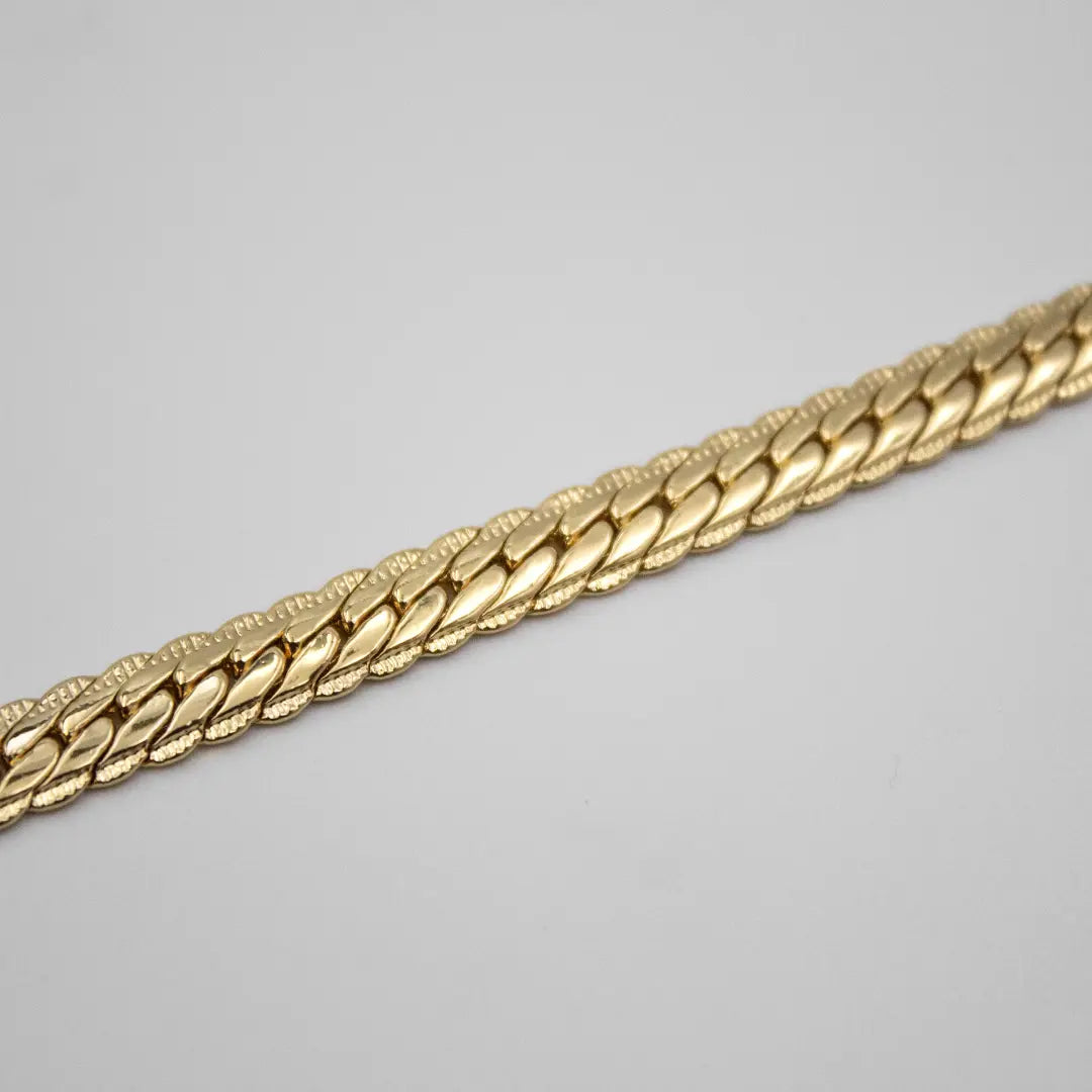 Pulseira Snake 6mm Banhado a Ouro 24k