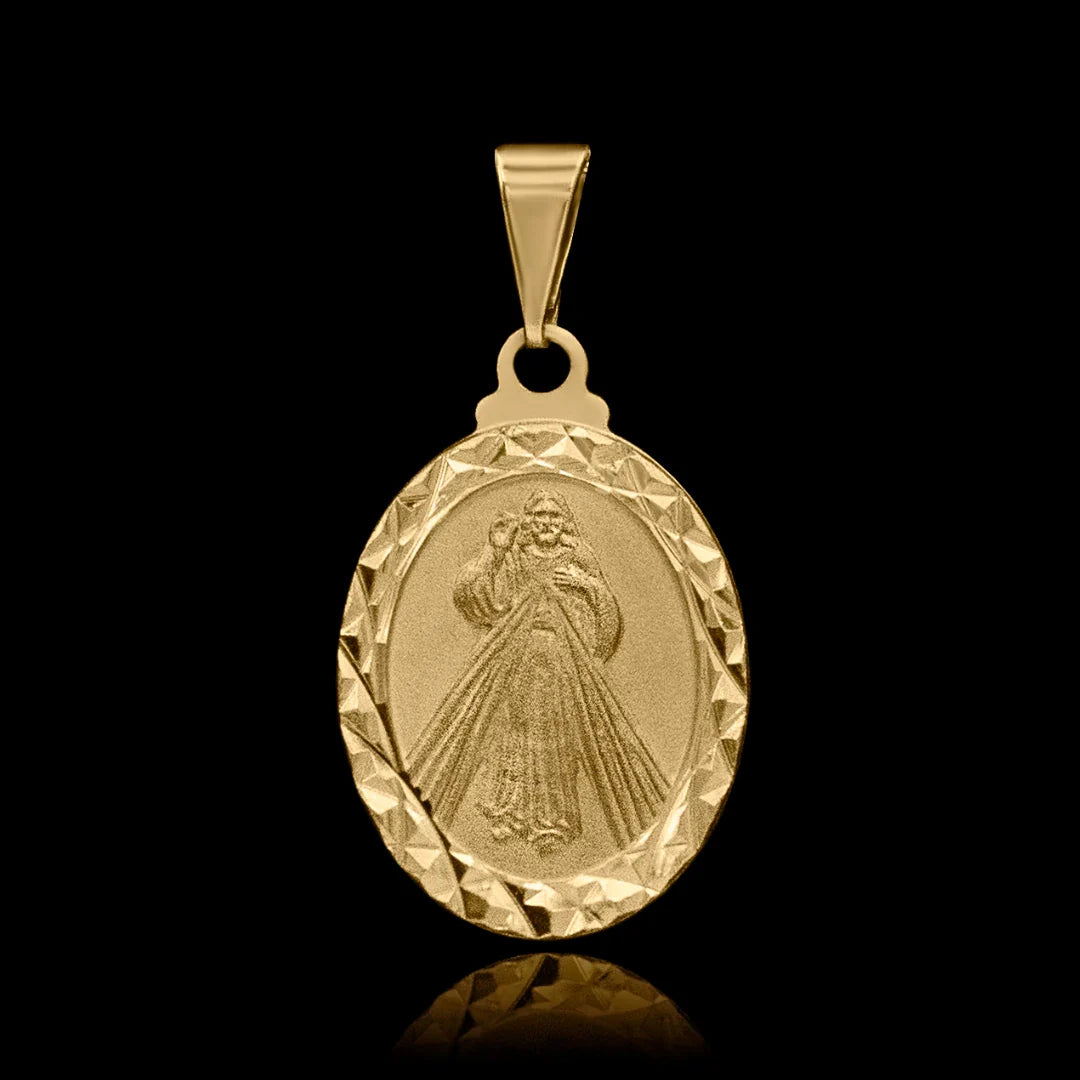 Pingente Jesus Cristo Detalhado Banhado a Ouro 24k