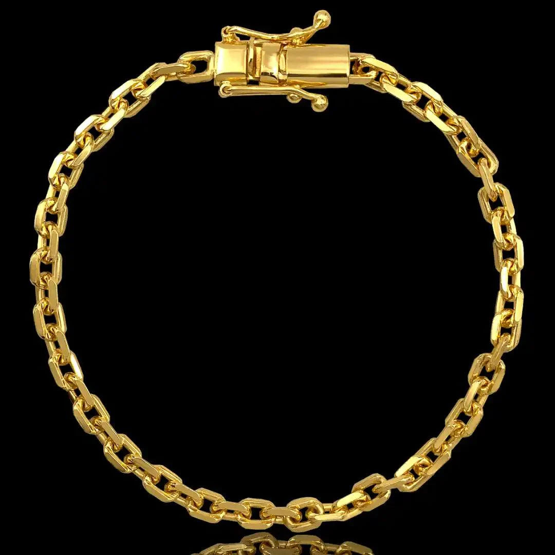 Pulseira Cartier Cadeado 3,5mm Banhado a Ouro 24k