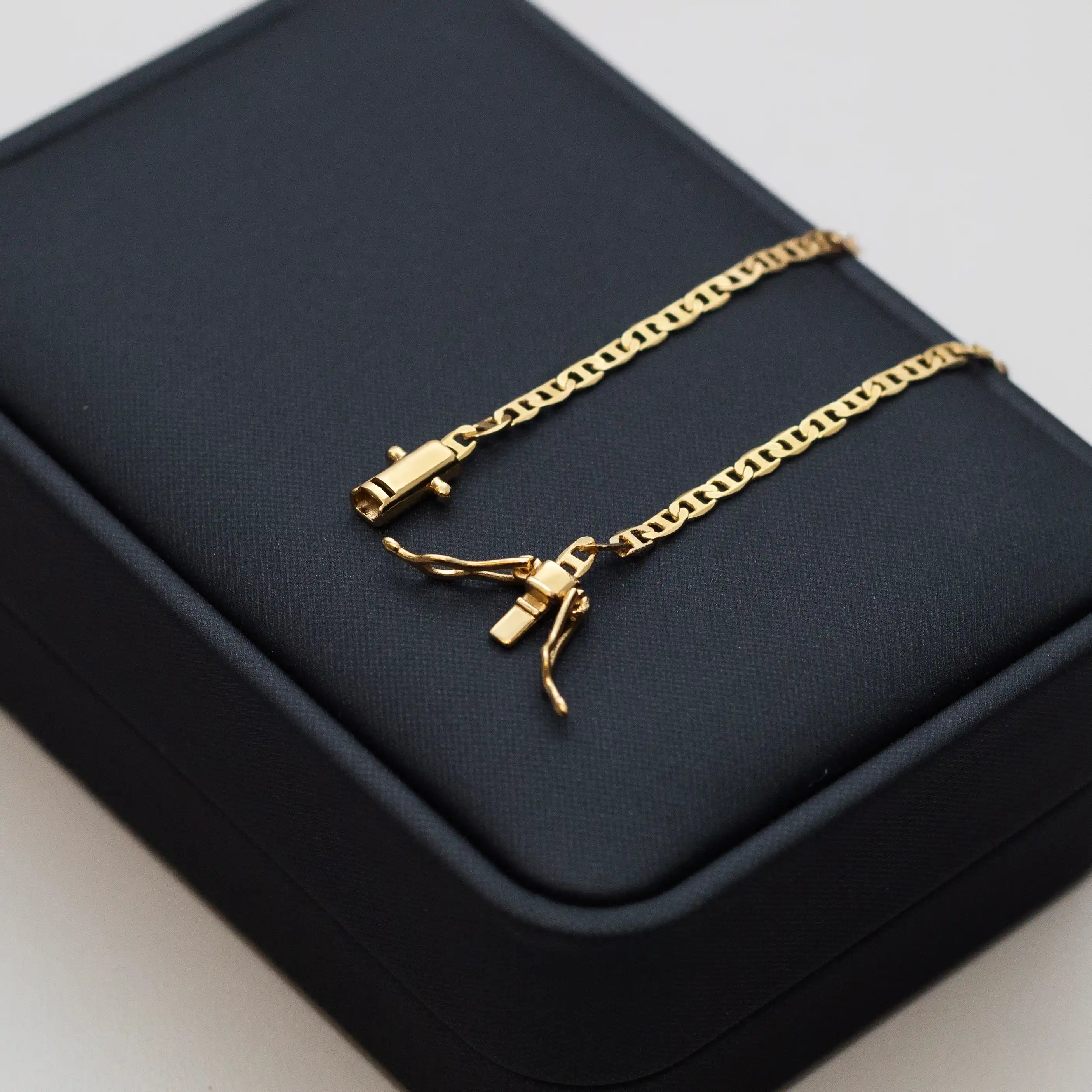 Pulseira Mariner 3mm Banhado a Ouro 24k
