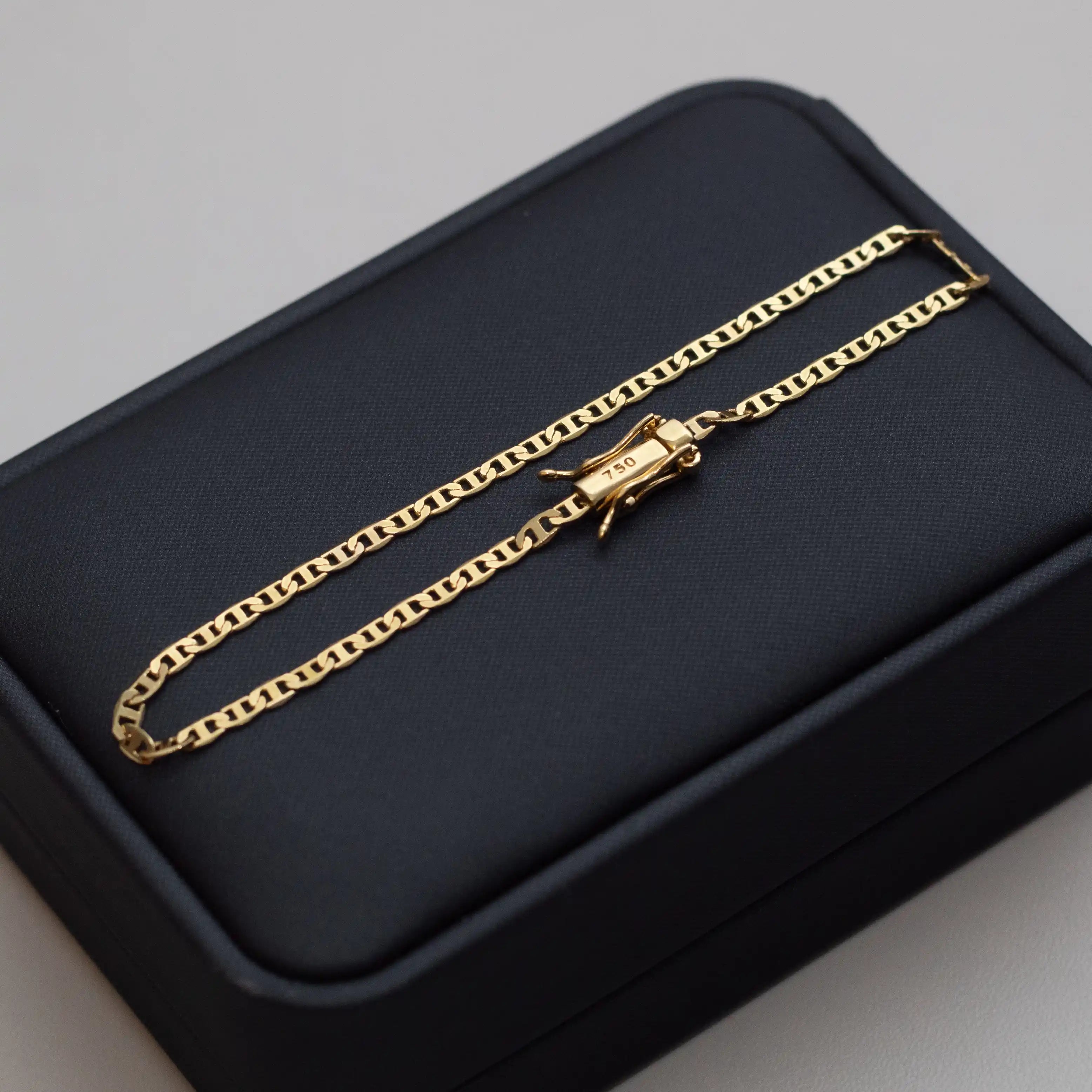 Pulseira Mariner 3mm Banhado a Ouro 24k
