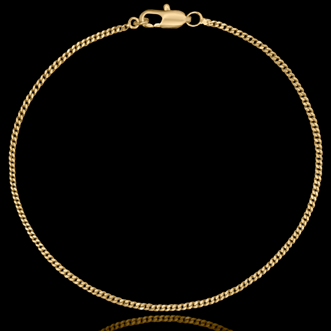 Pulseira Grumet 1,5mm Banhado a Ouro 24k